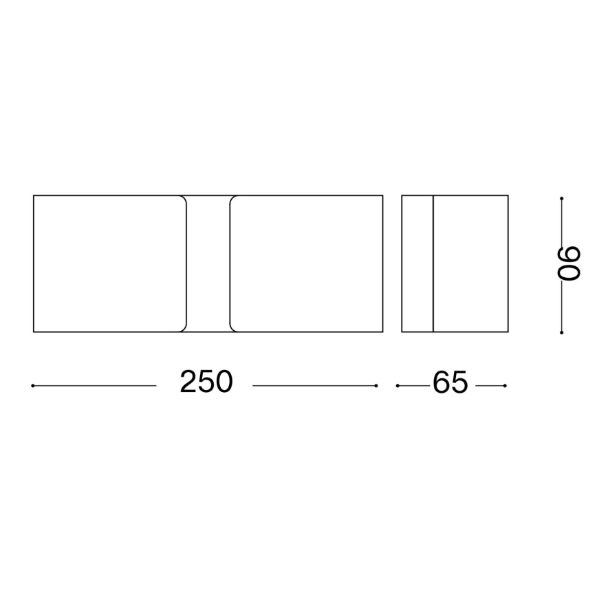 Ideal Lux - Iluminação de parede LED CLIP 2xG9/3W/230V castanho