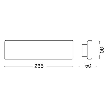 Ideal Lux - Iluminação de parede LED DESK LED/12,5W/230V CRI 90 preto