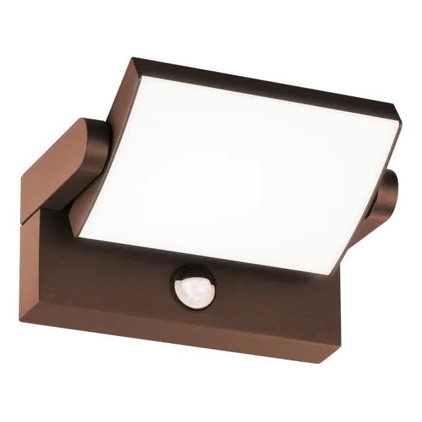 Ideal Lux - Iluminação de parede LED exterior com sensor SWIPE LED/21W/230V CRI 90 IP54 castanho