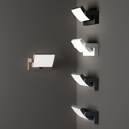 Ideal Lux - Iluminação de parede LED exterior com sensor SWIPE LED/21W/230V CRI 90 IP54 castanho