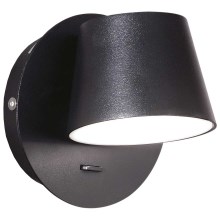 Ideal Lux - Iluminação de parede LED GIM LED/6W/230V preto