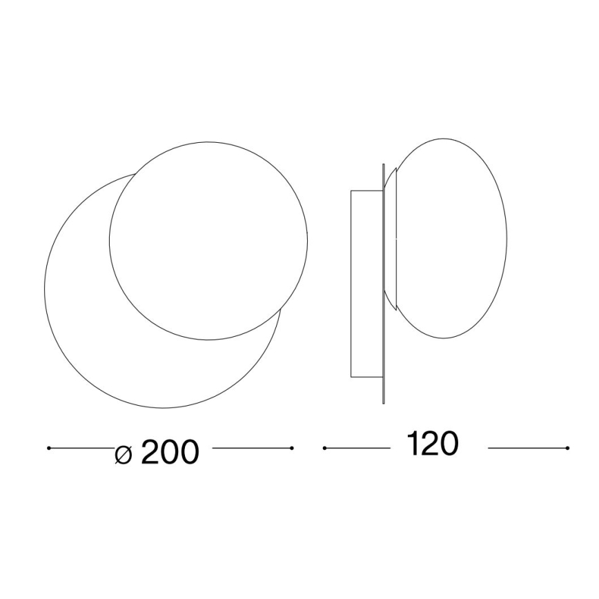 Ideal Lux - Iluminação de parede LED NINFEA 1xGX53/9W/230V branco