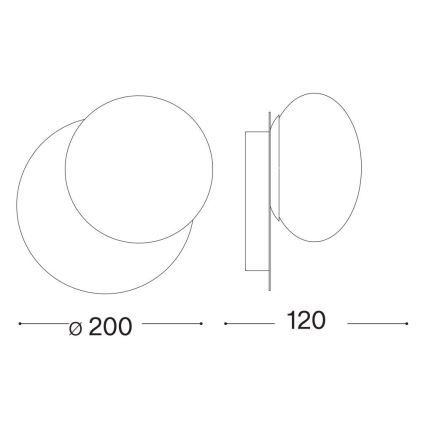Ideal Lux - Iluminação de parede LED NINFEA 1xGX53/9W/230V dourado