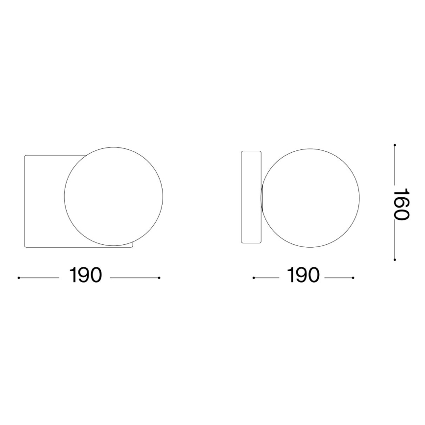 Ideal Lux - Iluminação de parede LED PENTA 1xG9/3W/230V dourado