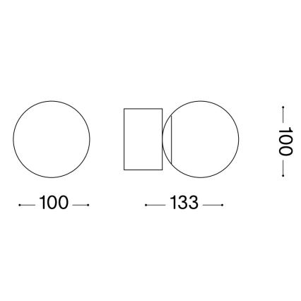 Ideal Lux - Iluminação de parede LED PERLAGE 1xG9/3W/230V preto/fumado