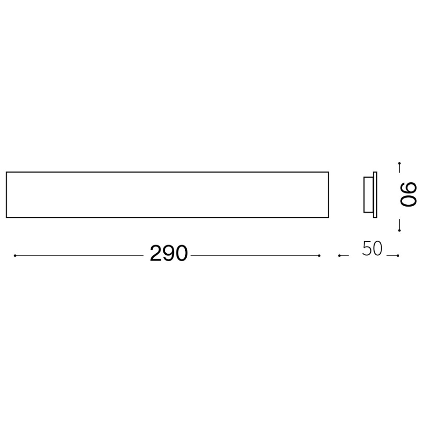 Ideal Lux - Iluminação de parede LED ZIG ZAG LED/12,5W/230V 29 cm CRI 90 latão
