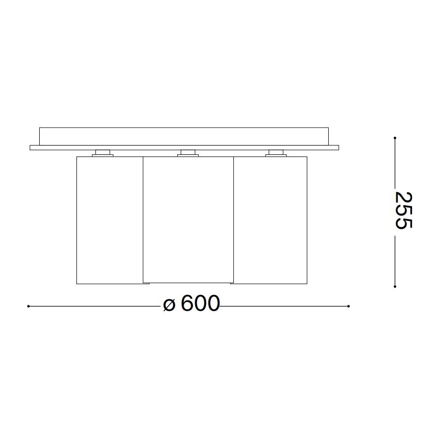 Ideal Lux - Iluminação de teto DAISY 6xE27/52W/230V diâmetro 60 cm dourado/branco