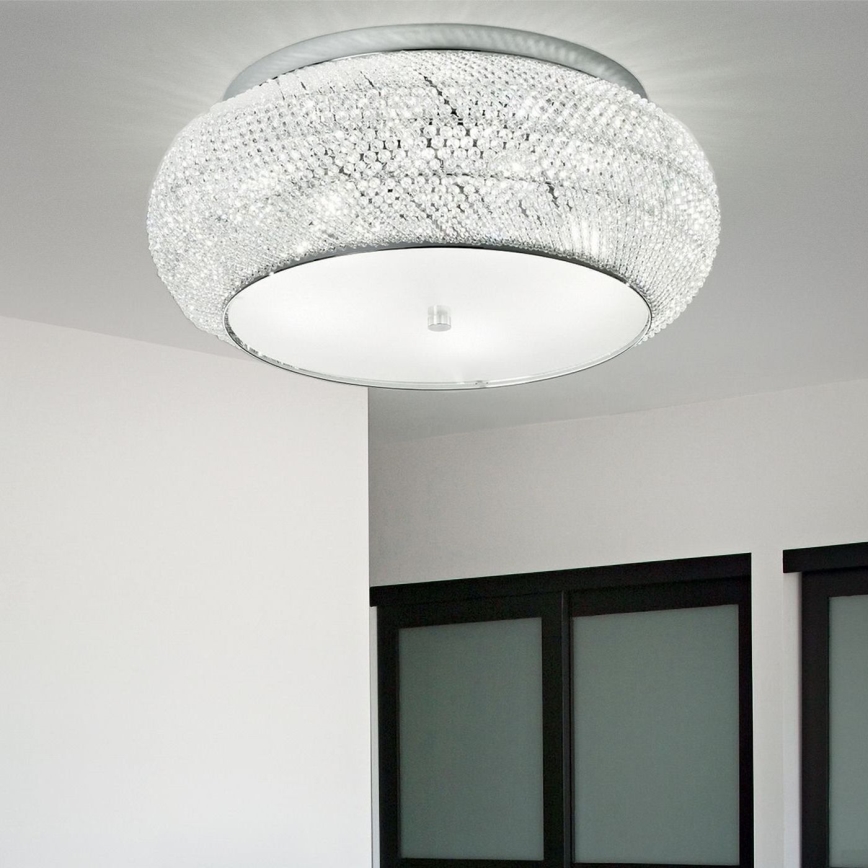Ideal Lux - Iluminação de teto de cristal PASHA 14xE14/40W/230V diâmetro 65 cromado brilhante