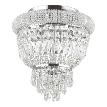 Ideal Lux - Iluminação de teto em cristal DUBAI 3xE14/28W/230V diâmetro 32 cm cromado brilhante