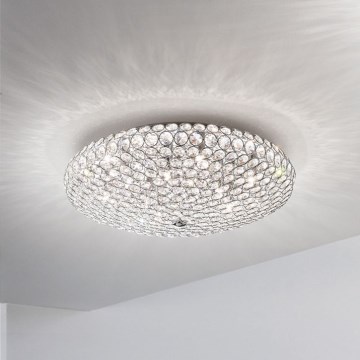 Ideal Lux - Iluminação de teto em cristal LED KING 5xG9/3W/230V diâmetro 38 cm cromado brilhante