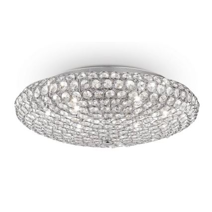 Ideal Lux - Iluminação de teto em cristal LED KING 9xG9/3W/230V diâmetro 53,5 cm cromado brilhante