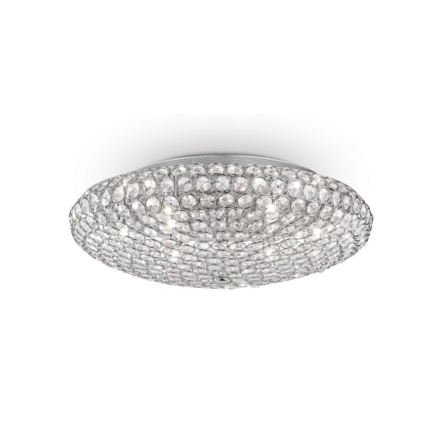 Ideal Lux - Iluminação de teto em cristal LED KING 9xG9/3W/230V diâmetro 53,5 cm cromado brilhante