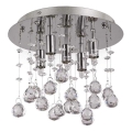 Ideal Lux - Iluminação de teto em cristal LED MOONLIGHT 5xG9/3W/230V diâmetro 26 cm cromado brilhante