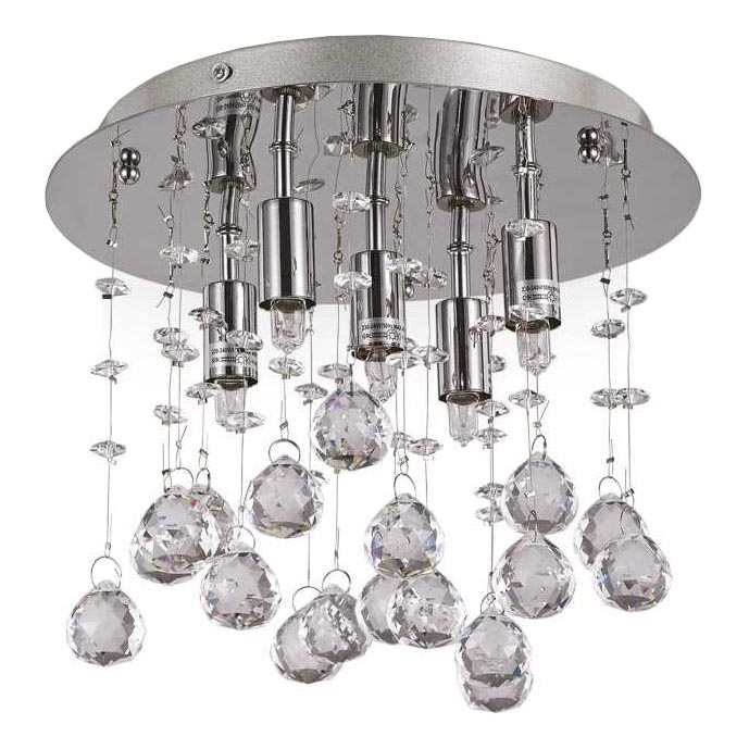 Ideal Lux - Iluminação de teto em cristal LED MOONLIGHT 5xG9/3W/230V diâmetro 26 cm cromado brilhante