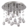 Ideal Lux - Iluminação de teto em cristal LED MOONLIGHT 5xG9/3W/230V diâmetro 26 cm cromado brilhante