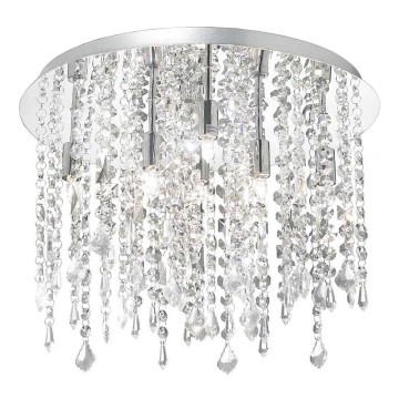 Ideal Lux - Iluminação de teto em cristal LED ROYAL 8xG9/3W/230V diâmetro 40 cm cromado brilhante