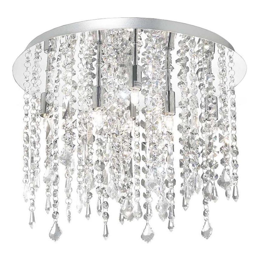 Ideal Lux - Iluminação de teto em cristal LED ROYAL 8xG9/3W/230V diâmetro 40 cm cromado brilhante