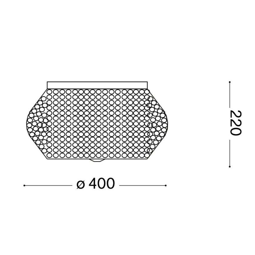 Ideal Lux - Iluminação de teto em cristal PASHA 6xE14/40W/230V diâmetro 40 cm cromado brilhante