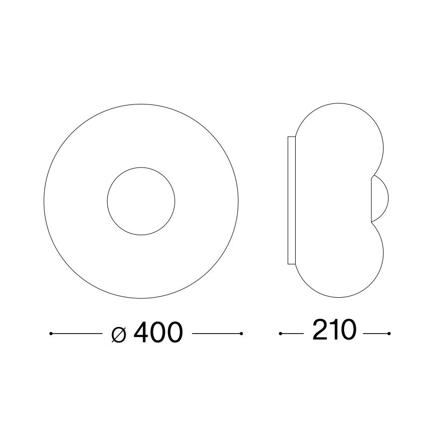 Ideal Lux - Iluminação de teto LED ARIZONA 3xGX53/9W/230V diâmetro 40 cm branco