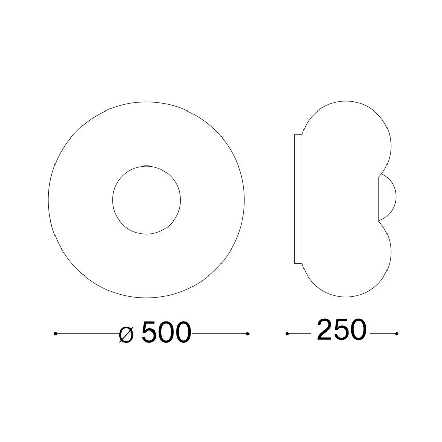 Ideal Lux - Iluminação de teto LED ARIZONA 5xGX53/9W/230V diâmetro 50 cm branco