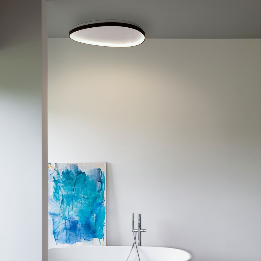 Ideal Lux - Iluminação de teto LED com regulação GEMINI LED/42W/230V diâmetro 81 cm CRI 90 preto