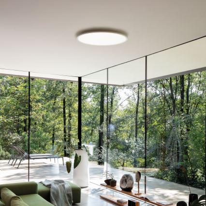 Ideal Lux - Iluminação de teto LED FLY LED/18W/230V 2700K diâmetro 35 cm CRI 90 IP40 branco