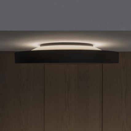 Ideal Lux - Iluminação de teto LED FLY LED/26W/230V 2700K diâmetro 45 cm CRI 90 IP40 preto