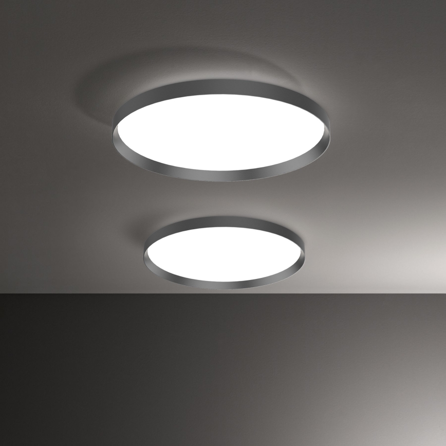 Ideal Lux - Iluminação de teto LED FLY LED/26W/230V 2700K diâmetro 45 cm CRI 90 IP40 preto