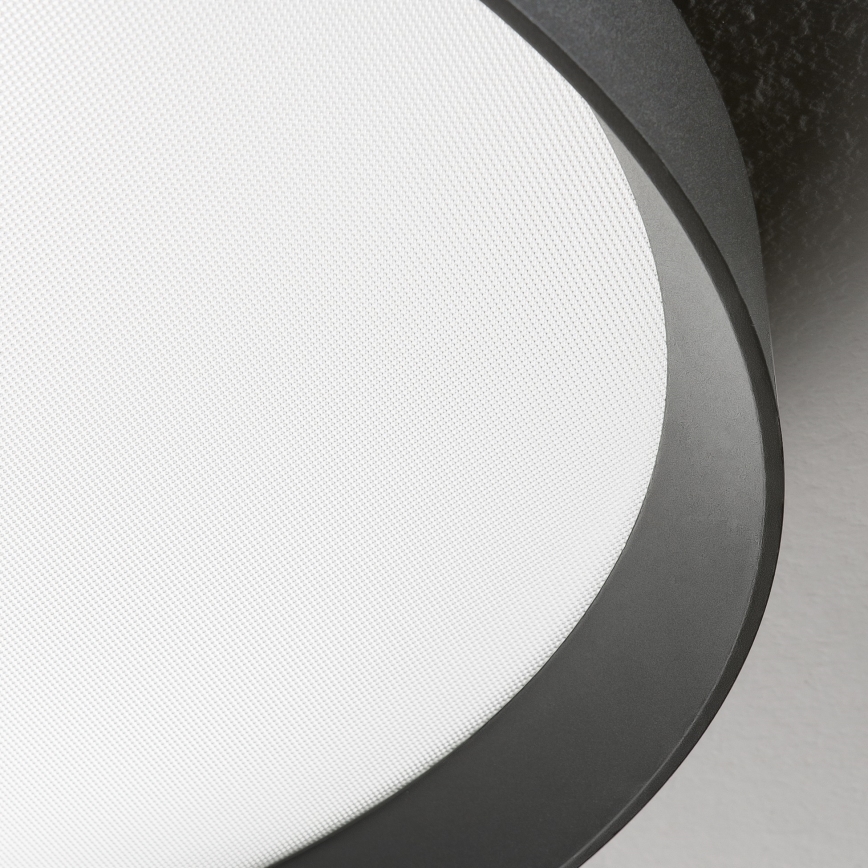 Ideal Lux - Iluminação de teto LED FLY LED/26W/230V 2700K diâmetro 45 cm CRI 90 IP40 preto