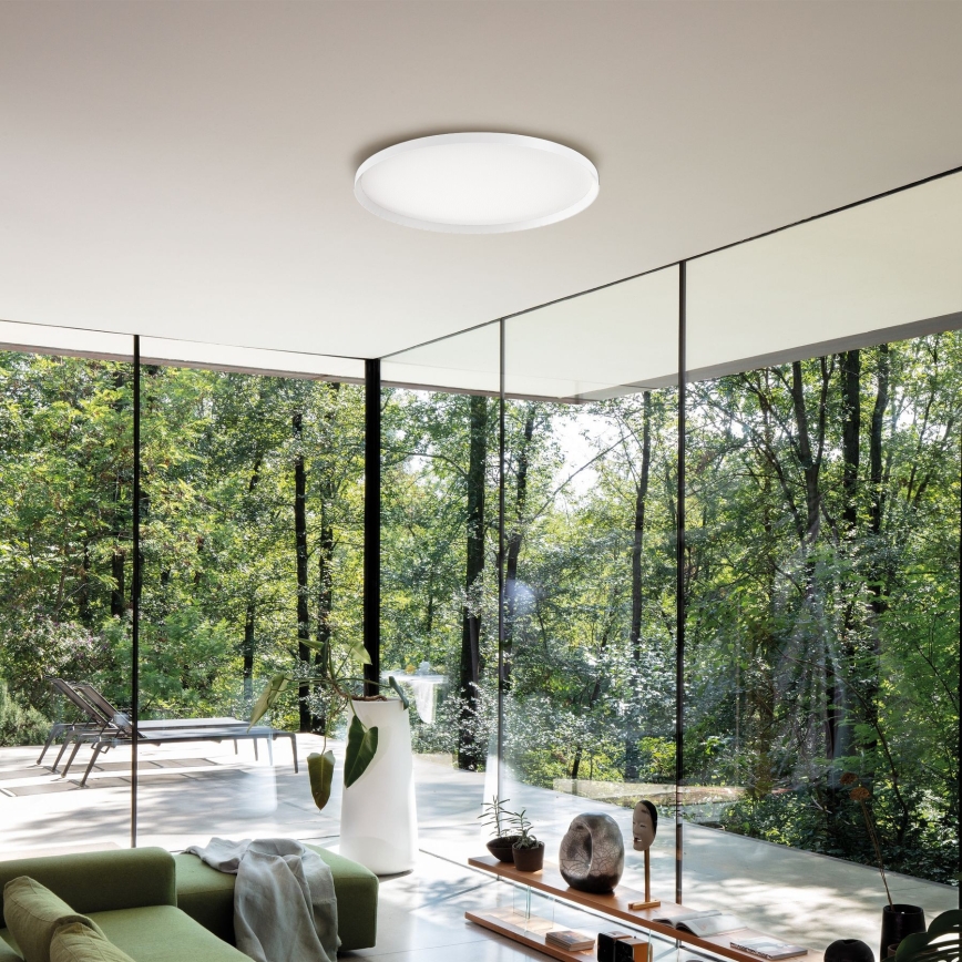 Ideal Lux - Iluminação de teto LED FLY LED/53W/230V 2700K diâmetro 60 cm CRI 90 IP40 branco