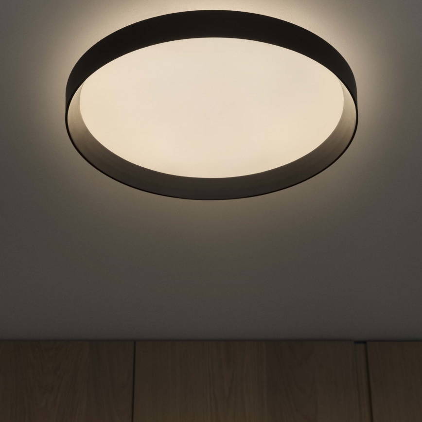 Ideal Lux - Iluminação de teto LED FLY LED/53W/230V 2700K diâmetro 60 cm CRI 90 IP40 preto