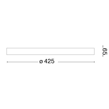 Ideal Lux - Iluminação de teto LED GEMINI LED/23W/230V diâmetro 42,5 cm CRI 90 dourado