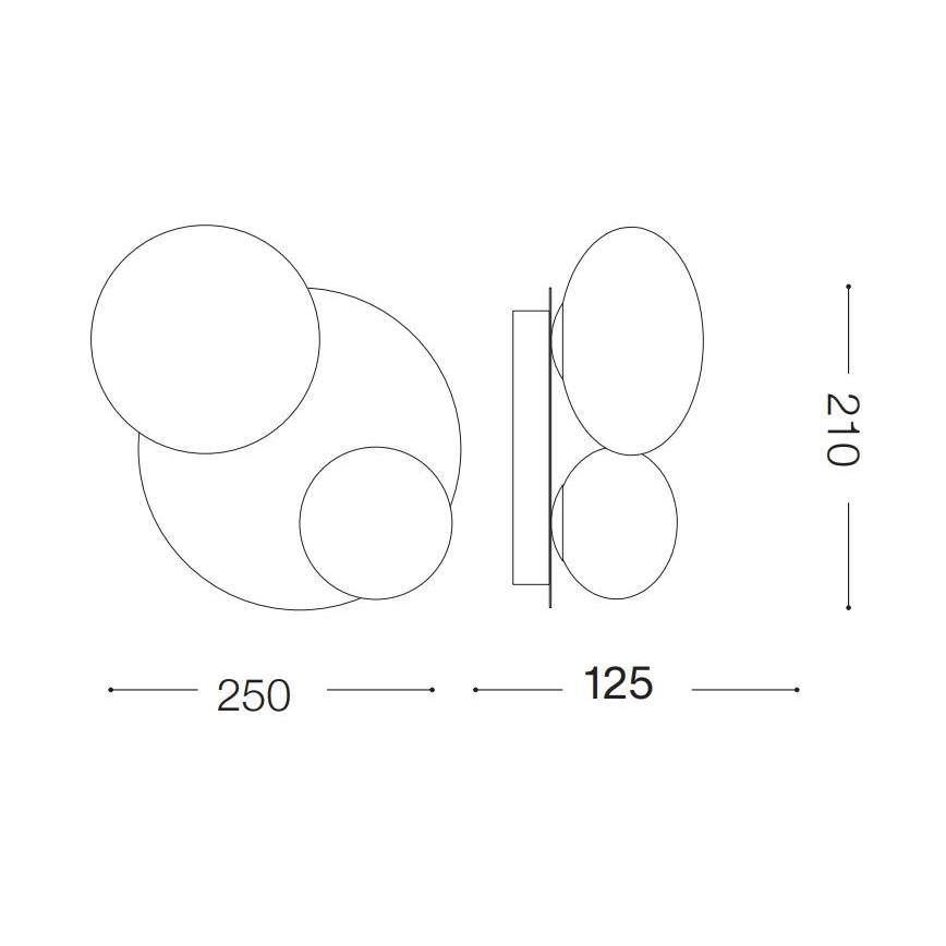 Ideal Lux - Iluminação de teto LED NINFEA 2xG9/3W/230V branco