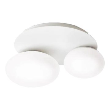 Ideal Lux - Iluminação de teto LED NINFEA 2xGX53/9W/230V branco