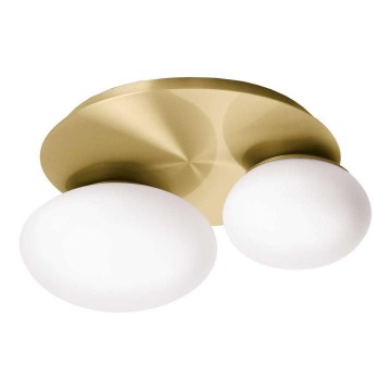 Ideal Lux - Iluminação de teto LED NINFEA 2xGX53/9W/230V dourado