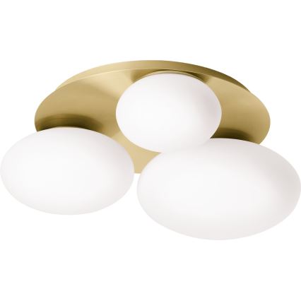 Ideal Lux - Iluminação de teto LED NINFEA 3xGX53/9W/230V dourado