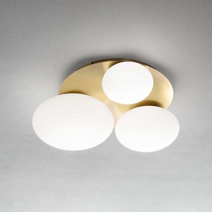 Ideal Lux - Iluminação de teto LED NINFEA 3xGX53/9W/230V dourado