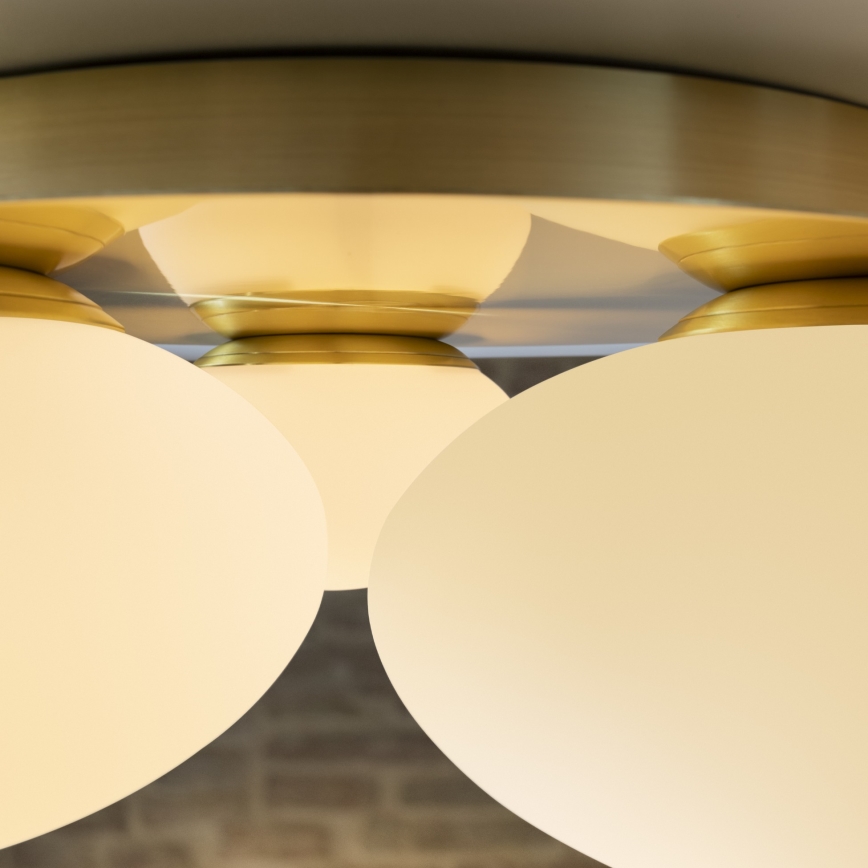 Ideal Lux - Iluminação de teto LED NINFEA 3xGX53/9W/230V dourado