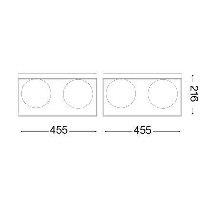 Ideal Lux - Iluminação de teto LINGOTTO 4xE14/40W/230V