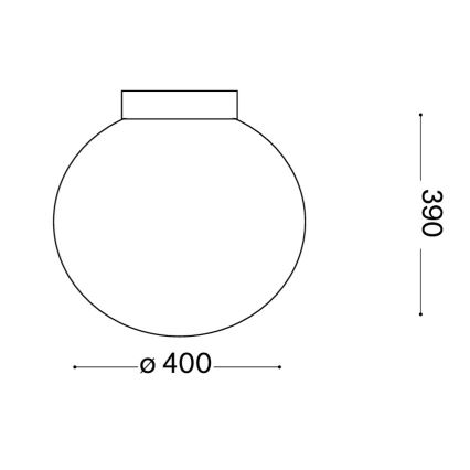 Ideal Lux - Iluminação de teto MAPA 1xE27/60W/230V 400 mm