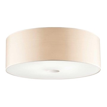 Ideal Lux - Iluminação de teto WOODY 4xE27/60W/230V diâmetro 50 cm bege