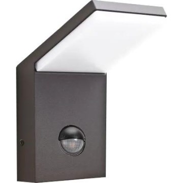 Ideal Lux - Iluminação exterior LED com sensor STYLE LED/9W/230V 4000K CRI 90 IP54 antracite