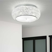 Ideal Lux - Iluminação para  teto de cristal PASHA 10xE14/40W/230V diâmetro 55 cromado
