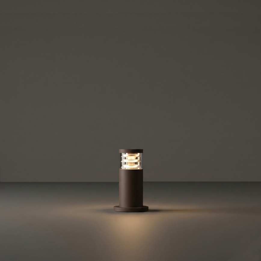 Ideal Lux - Lâmpada de exterior TRONCO 1xE27/42W/230V 25 cm IP65 castanha