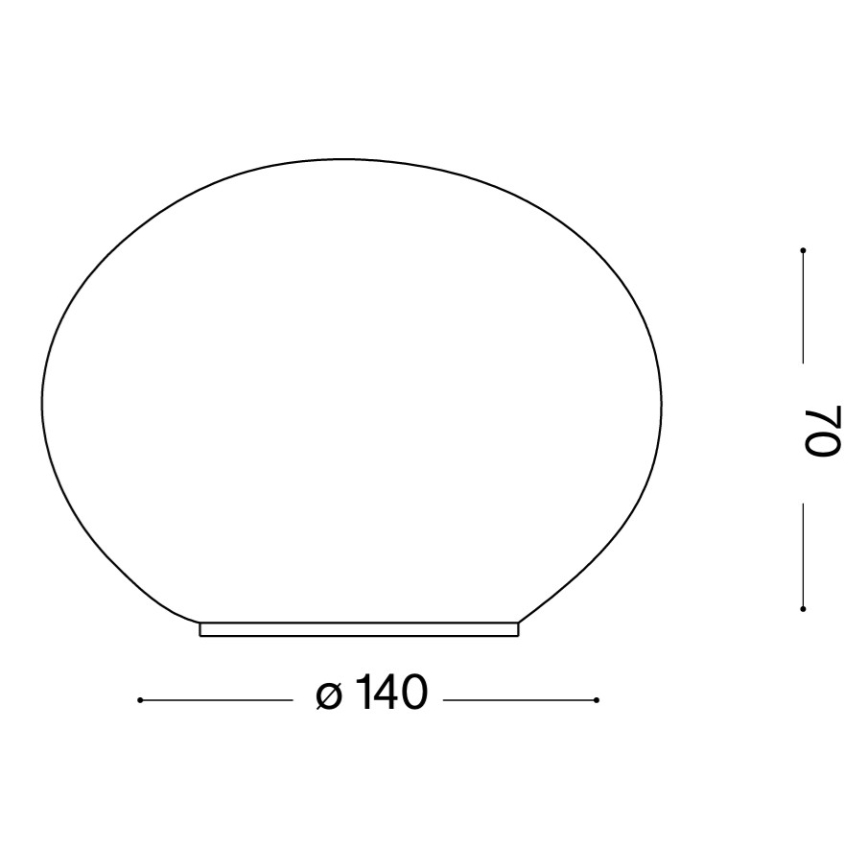 Ideal Lux - Lâmpada de mesa LED SMARTIES 1xG9/3W/230V Ø 14 cm branca