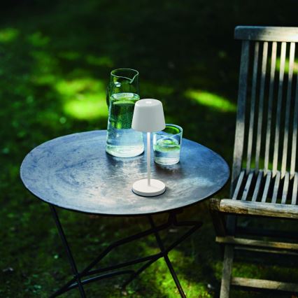 Ideal Lux - Lâmpada de mesa exterior tátil LED regulável CUTE LED/2,5W/3,7V 3000 mAh USB 2200-2700K IP65 branca
