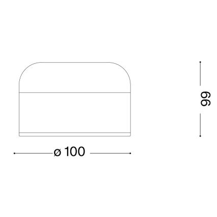 Ideal Lux - Lâmpada de mesa tátil LED regulável MIGNON LED/5W/5V 1500 mAh diâmetro 10 cm CRI 90 latão