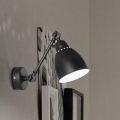 Ideal Lux - Lâmpada de parede 1xE27/60W/230V preta