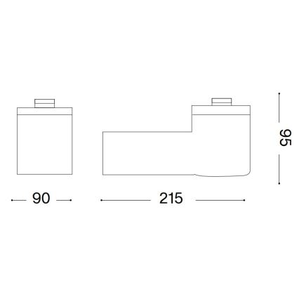 Ideal Lux - Luminária de parede exterior CLIO 1xE27/42W/230V IP44 preta