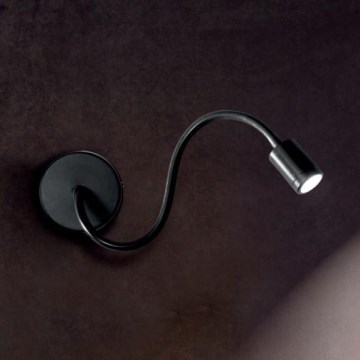 Ideal Lux - Lâmpada Flexível LED FOCUS LED/4W/230V CRI 90 preta